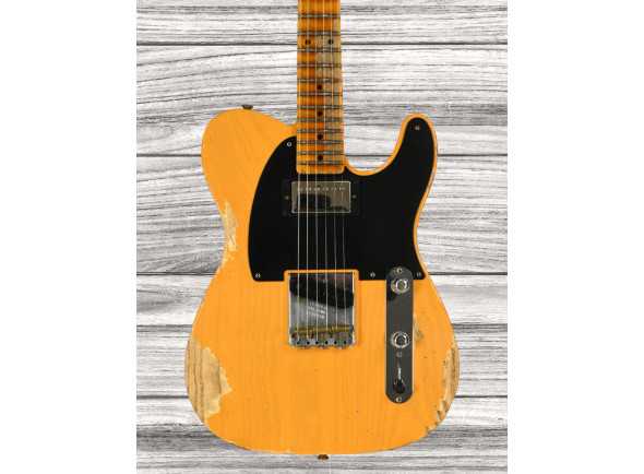 guitarras en forma de T Fender Custom Shop LTD 53 HS Tele Heavy Relic Aged Butterscotch Blonde