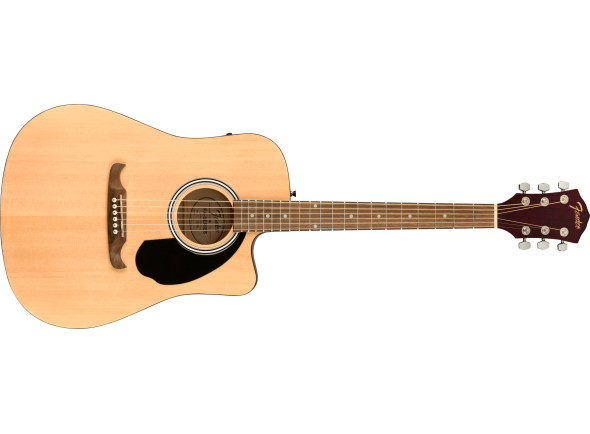  Fender FA-125CE II Dreadnought, Natural - Guitarra electroacústica Fender FA-125CE II Dreadnought, Forma del cuerpo: Dreadnought con cutaway, Tapa de abeto laminado, Aros y fondo de tilo laminado, brazo en la otan, Escala en Nogal (Nogal), 