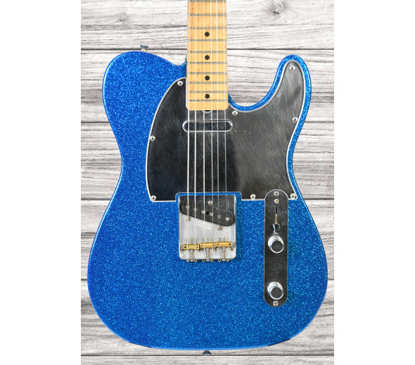 Fender J Mascis Telecaster - Fender J Mascis Telecaster Botella Cohete Azul Flake, cuerpo: aliso, Mástil: Arce (acabado nitro desgastado), Escala: Arce, brazo atornillado, Forma del brazo: 