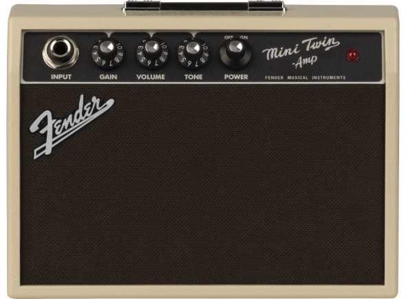 Fender Mini Amp - Mini '65 TWIN-AMP™, Blonde - miniamplificador;, Dimensiones en pulgadas: 3.50x6.50x7.50, 