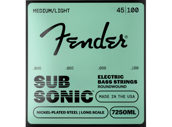 Juego de cuerdas .045 para bajo eléctrico de 4 cuerdas Fender SubSonic™ 7250ML