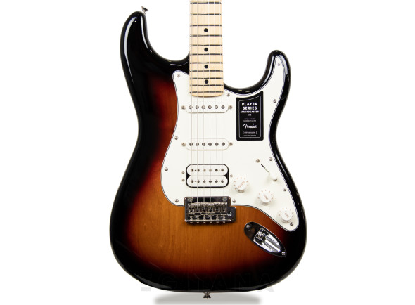 Fender Player Series Strat HSS MN 3-Color Sunburst  B-Stock - Cuerpo en Aliso (Alder), brazo de arce, escala de arce, Perfil del Mástil: 