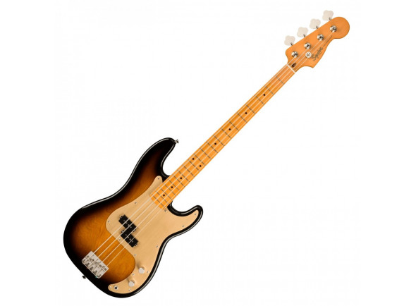 Fender Squier Classic Vibe Late 50s Precision Bass Maple Fingerboard Two Tone Sunburst - Forma del cuerpo: bajo de precisión, Material del cuerpo: OTAN, Acabado: Poliuretano Brillo, Material: Arce, Perfil: forma de 