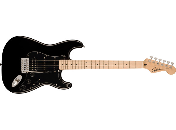 guitarras formato ST Fender  Squier Sonic HSS Maple Fingerboard Black Pickguard Black B-Stock