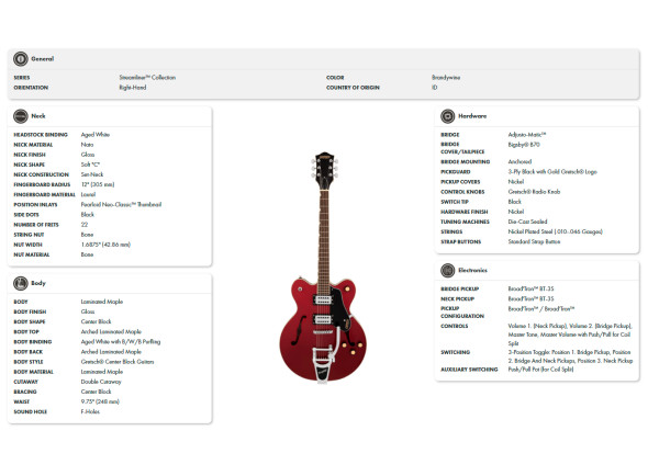 Gretsch  G2622T STRML CB DC BRNDWN