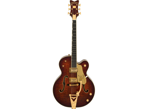 Gretsch G6136TGQM-59 Edición limitada Quilt Classic Falcon Bigsby EB Forge Glow Gretsch G6136TGQM-59 Edición limitada Quilt Classic Falcon Bigsby EB Forge Glow