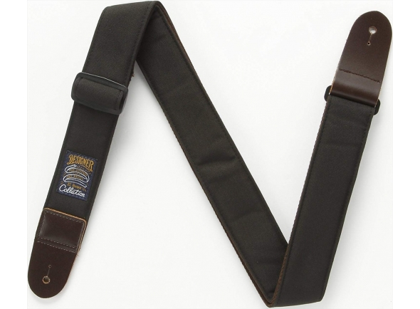 Ibanez DCS50-BK Designer Strap - Serie de colección de diseñador, con puntas de cuero, Ancho: 50 mm, Longitud ajustable hasta aproximadamente 1700 mm, De color negro, 