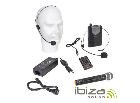 Ibiza PORT12VHF-BT Sistema Portátil a Bateria até 5h 700W