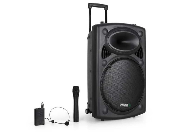 Altavoces con Batería Ibiza PORT15UHF-BT