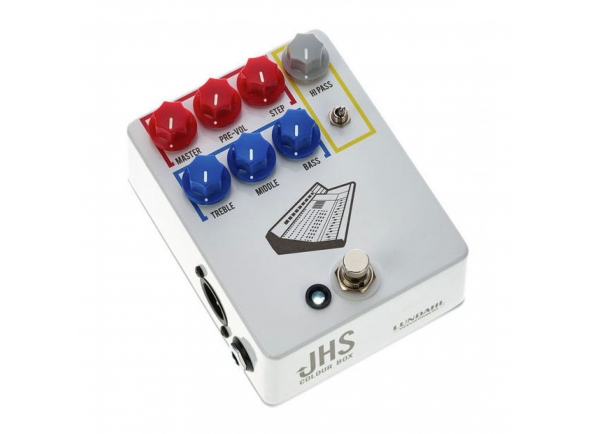 JHS Colour Box - Preamplificador analógico/DI, Sonido y carácter de una mesa de mezclas vintage., También apto para voz, bajo, teclados o guitarra., 2 niveles de ganancia serial, derivación verdadera, Controles par...