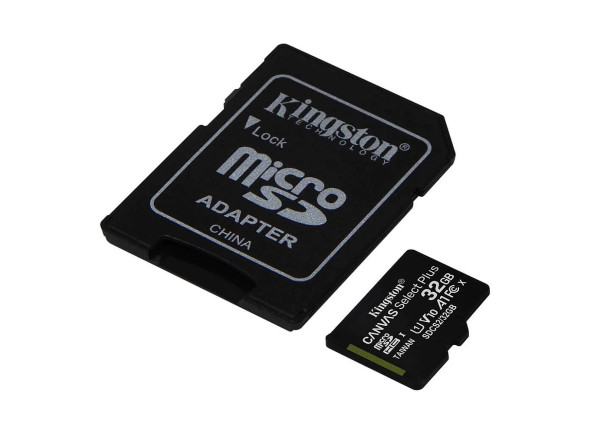 Kingston   Canvas Select Plus SDCS2/32GB - Tarjeta de memoria Kingston Canvas Select Plus SDCS2/32GB con adaptador MicroSD/SD. Esta tarjeta microSD Canvas Select Plus con clase de rendimiento A1 para Android., Velocidades UHS-I clase 10 de ...