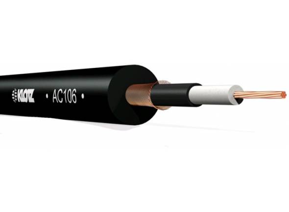 Klotz AC106 - Cable de instrumento Klotz AC106 metros, Material: PVC, Aislamiento: Espuma de PP, Conductores: Cobre desnudo trenzado (7x0,20 mm), Sección: 0.22mm2, de color negro, 