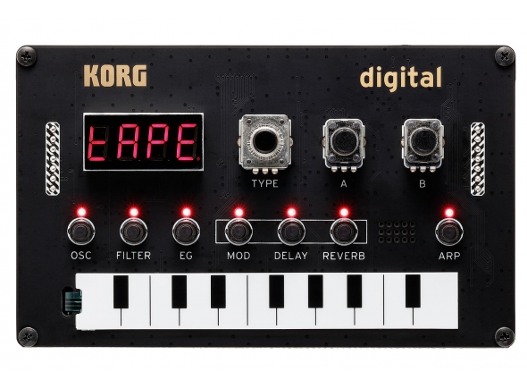 Korg NTS-1 - sintetizador digital de bricolaje, Kit completo con todas las piezas (no requiere soldadura), Multi Engine tomado de Prologue y Minilogue XD (monofónico), VPM y Síntesis de Tabla de Ondas; oscilado...