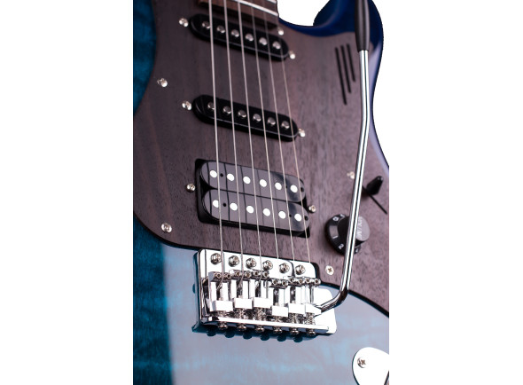 Magneto U-One Sonnet Modern See Thru Blue Quilt with Gig Bag 