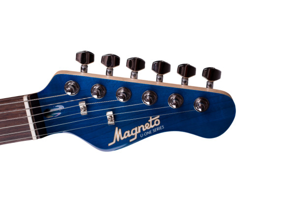 Magneto U-One Sonnet Modern See Thru Blue Quilt with Gig Bag 