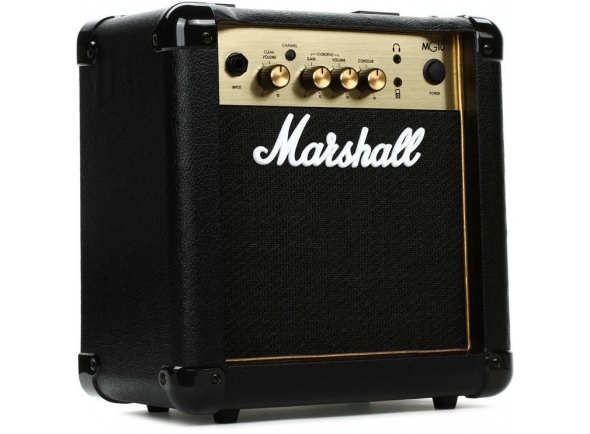Marshall MG10G - Combo amplificador para guitarra electrica, Potencia: 10W, 2 canales: limpio y desactualizado, Equipamiento: altavoz de 6,5
