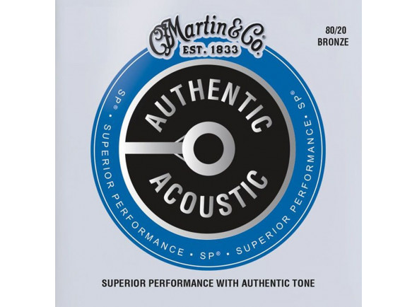 Martin  MA-140 Authentic Acoustic Set  - Material: Bronce 80/20, Espesores: 0.012, 0.016, 0.025, 0.032, 0.042, 0.054, 