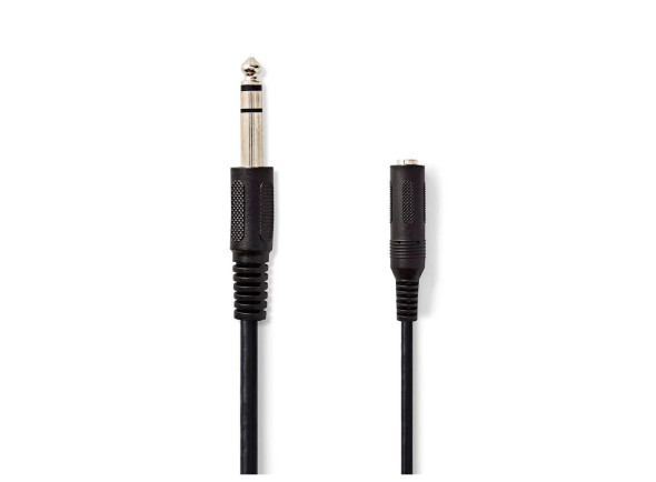 Nedis Cabo Jack 6.35mm Macho / 6.35mm Fêmea 5m Stereo