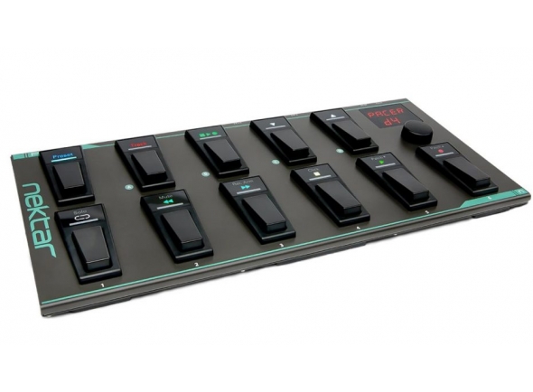 Nektar Pacer  - Controlador de pie MIDI, Carcasa metálica robusta, Seguimiento y control de transporte con integración Nektar DAW, Compatibilidad con, por ejemplo, Bitwig, Cubase, GarageBand, Logic, Nuendo, Reason...