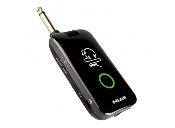 Nux   Mighty Plug  - Amplificador de auriculares de guitarra/bajo recargable USB, Varios modelos de amplificadores, efectos y simuladores, Totalmente editable a través de la aplicación Bluetooth Mighty Amp, Reproducció...