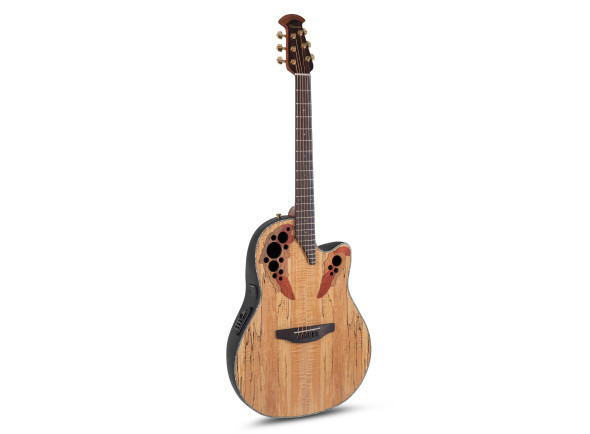 Ver mais informações do  Ovation  Celebrity Elite Plus CE44P Mid Cutaway Natural Spalted Maple