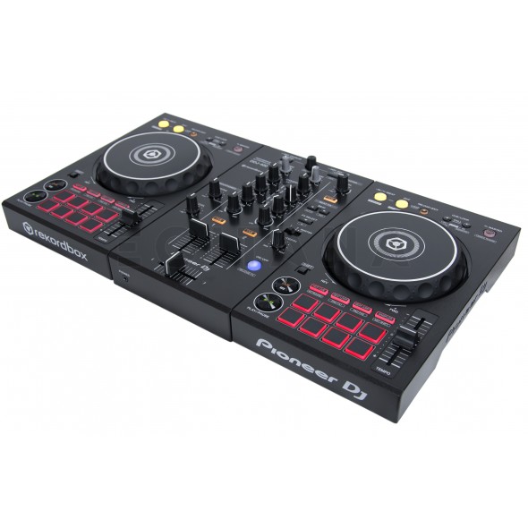 Pioneer DJ DDJ-400 - Pioneer DJ DDJ-400 Controlador de DJ profesional de 2 canales para DJ, Pioneer DJ DDJ-400 Tarjeta de sonido integrada, 16 pads táctiles retroiluminados / Efectos incorporados, Software de DJ Rekord...