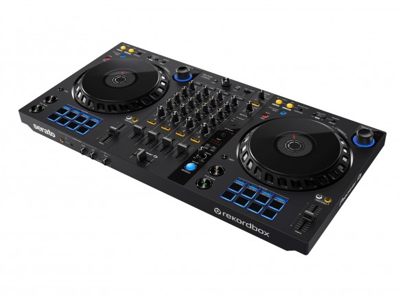 Pioneer DJ DDJ-FLX6  - Controlador DJ de 4 canales, Nueva función Fusionar FX, Interfaz de audio USB 24 bits/44,1 kHz, Compatible con Rekordbox y Serato DJ Pro, incluye clave de acceso de Serato DJ Pro, 