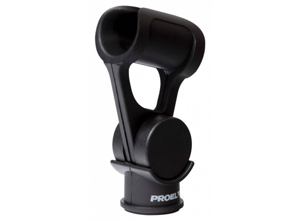 Proel  APM45S  - Pequeño pie de micrófono profesional ABS (Ø Min-Max: 18 - 22 mm). Rosca doble para soporte de micrófono: 3/8