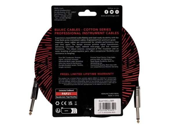 Proel BULK100CLU3BR 3m