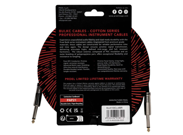 Proel BULK100CLU6BR 6m