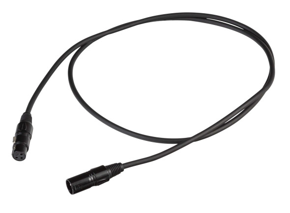 Proel  Bulk330lu10 10m - De color negro, Conectores: PROEL - XLR3FVPRON - XLR3MVPRON, Cable: DMX, 10 metros, 