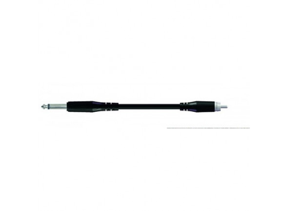 Proel  BULK530LU18 1,8 m  - Adaptador cable audio jack mono Ø 6,3 mm PROEL - RCA PROEL, Longitud: 1,8 m, disponible en negro, 