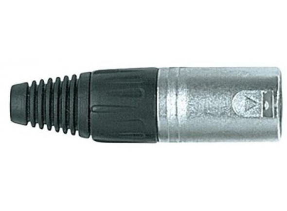 Proel XLR3MV - hoja de proel, XLR 3 polos macho, Aluminio con revestimiento de goma y empuñadura, 