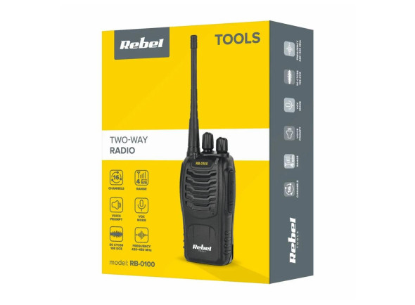 Rebel Intercomunicador S/ Fios 4km 16 Canais