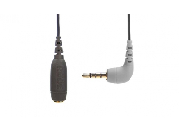 Rode SC4 - El SC4 es un cable adaptador que permite la conexión de un micrófono de la línea Videomic a entradas TRRS (como iPhones y iPads), Con acoplamiento jack TRS (3,5 mm) y conector angular TRRS (3,5 mm)...