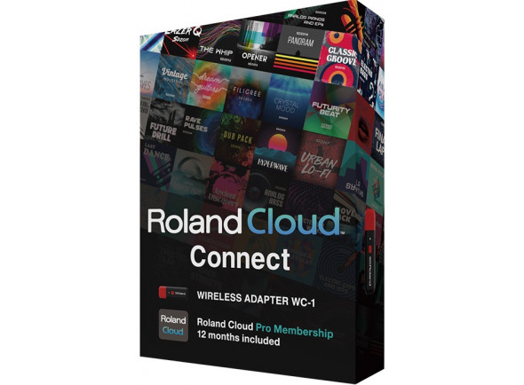 Roland WC-1 Wireless Adapter - ROLAND CLOUD CONNECT WC-1, Paquete compuesto por 2 elementos: Adaptador inalámbrico Roland WC-1 + Suscripción Roland Cloud PRO de 12 meses para Roland JUPITER-X y Roland JUPITER-XM, Ahora puede con...
