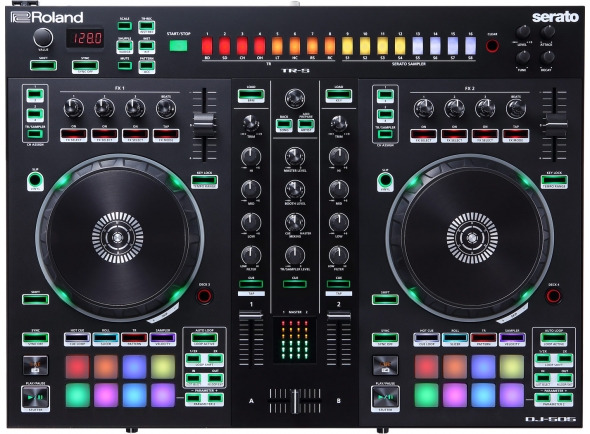 Roland DJ-505 controlador DJ serato caixa de ritmos TR-909, TR-808, TR-909, TR-606, TR-707