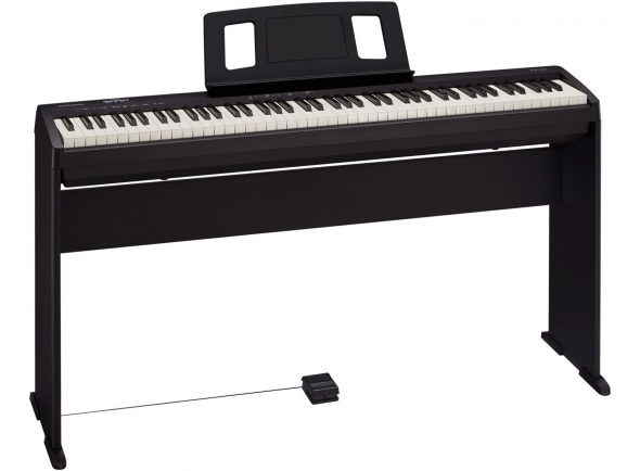 ROLAND FP-10 BK CON MUEBLES - Piano móvil digital ROLAND FP-10 BK con soporte, 