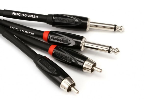 <b>Roland RCC-10-2R28 Cabo mono Jack e Cabo RCA duplo 3 metros comprimento BEST-SELLER</b>