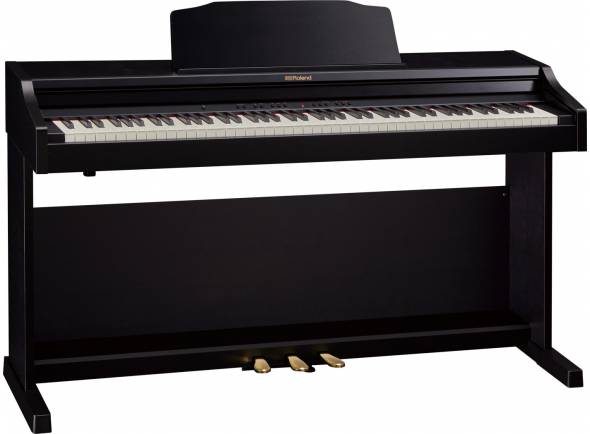 Roland RP501R CB Contemporary Black - 88 teclas (PHA-4 estándar con escape y tacto de marfil), Sensibilidad al tacto, Generador de sonido: Sonido de piano: SuperNATURAL; Formato MIDI: compatible con GM2, GS, XGlite, Polifonía de 128 vo...