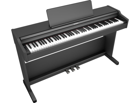 Roland RP107-BKX Piano Digital <b>Qualidade/Preço imbatível</b> - Roland RP107 NEGRO SATINADO Piano vertical con USB y Bluetooth, Teclado de acción de martillo + Polifonía de 256 voces + 15 sonidos + 377 canciones, Funda para teclado + 287 lecciones de piano + Si...