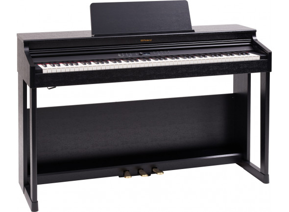 Roland RP701 CB Piano Vertical Negro Satinado Premium Bluetooth - Piano vertical Roland RP701 CB negro satinado electrónico, 88 teclas de acción de martillo estándar Roland PHA-4 con marfil sintético, escape y 100 niveles de sensibilidad al tacto, El teclado de p...
