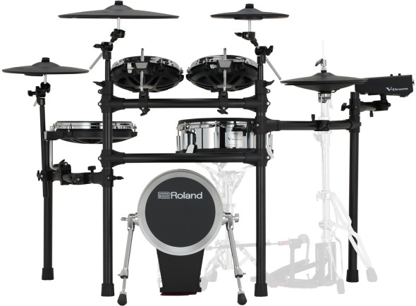 Roland  TD516 V-Drums - Kit V-Drums Serie 5 de nivel medio con características de alta gama, Módulo de sonido V51 ampliable, equipado con el mismo motor de tambor avanzado que el V71 de gama alta, Pad de caja digital PD-1...