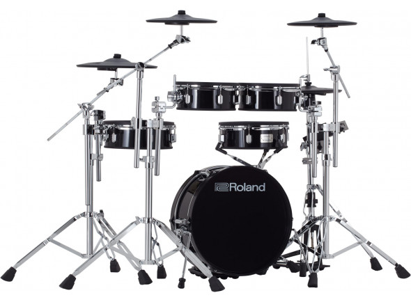 Roland  VAD307 E-Drum Set - Tambores en V de diseño acústico, Con módulo de batería Roland TD-17 2.0, 336 sonidos inspirados en el buque insignia Roland TD-50, 70 juegos preestablecidos, 50 kits de usuario, 11 multiefectos, 