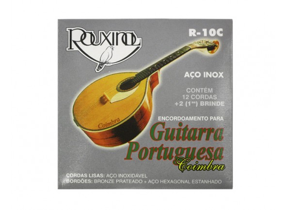 Rouxinol Jogo de Cordas Guitarra Portuguesa R10C Coimbra - 