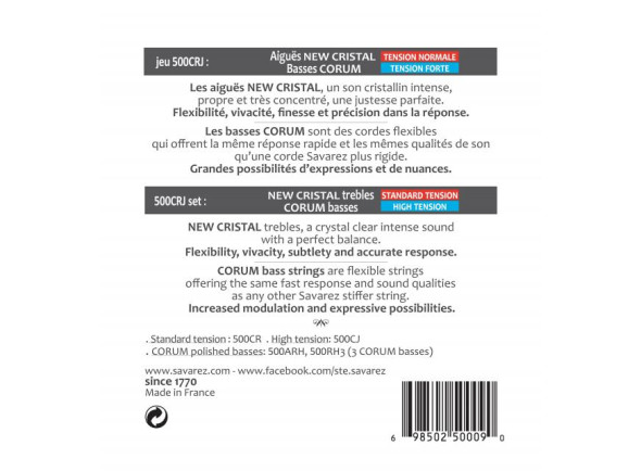 Savarez 500CRJ Corum New Cristal