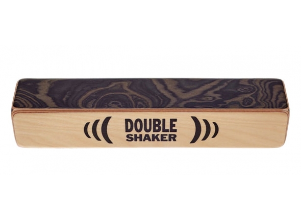 Schlagwerk SK40 Double Shaker - Agitador doble, Sacudidor de madera profesional para la mayoría de las aplicaciones, Dos cámaras de llenado permiten diferentes modos de juego; un sistema multicámara crea un efecto estéreo, Tamaño...