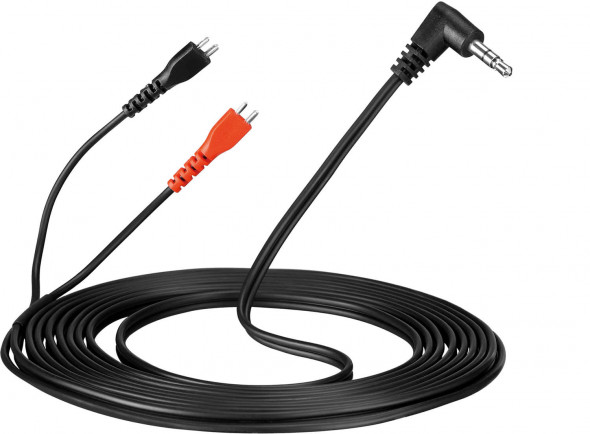 Sennheiser  HD-25 Replacement Cable  - Cable de repuesto, Con conector jack en ángulo de 3,5 mm, Longitud: aprox. 1,5 m (¡portacables no incluido!), 
