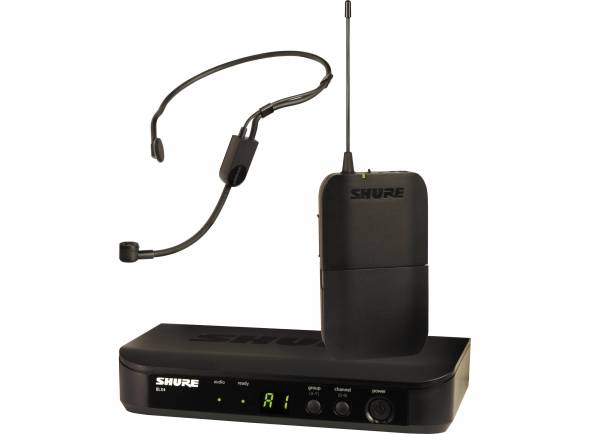 Shure BLX14/P31  - Incluye 1 micrófono de diadema PGA31, 1 transmisor de petaca BLX1 y 1 receptor inalámbrico BLX4, Incluye fuente de alimentación, pinza para ropa, protectores de espuma y manual de usuario., Transmi...