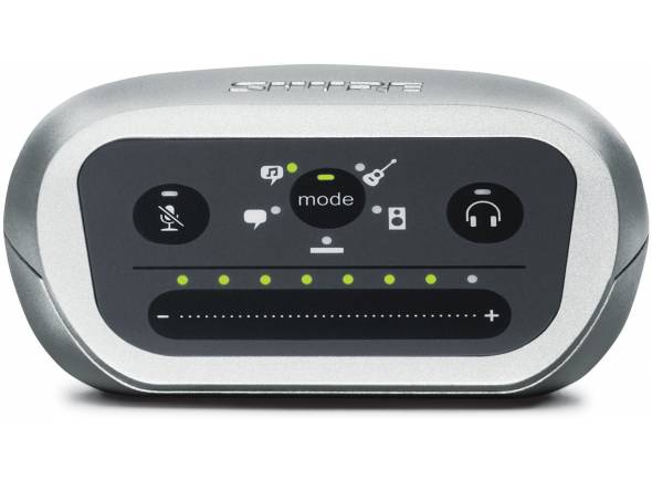 Shure Motiv MVi - Interfaz de audio iOS y USB, Sonido personalizable a través de cinco modos DSP preestablecidos en el panel frontal, Salida de auriculares integrada para monitoreo en tiempo real, Compatibilidad con...